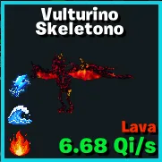 Lava Vulturino Skeletono 3 TRAITS 6.68Qi/s - GO UP FOR BRAINROTS