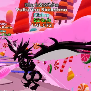 Black & White Vulturino Skeletono 2Qi/s - GO UP FOR BRAINROT