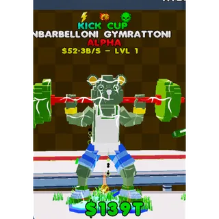 Barbelloni Gymrattoni Kick Cup 3 traits - KICK A LUCKY ROT