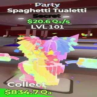 Spaghetti Tualetti Party- GO UP FOR BRAINROTS