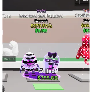 Void Baskuru and Egguru EXCLUSIVE ULTRA RARE -fortnite steal the brainrot