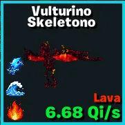 Lava Vulturino Skeletono 3 TRAITS 6.68Qi/s - GO UP FOR BRAINROTS