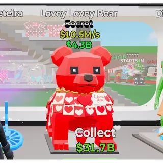 LOVEY LOVEY BEAR SUPER RARE - STEAL THE BRAINROT