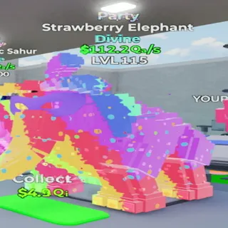 Strawberry elephant Party  - GO UP FOR BRAINROTS