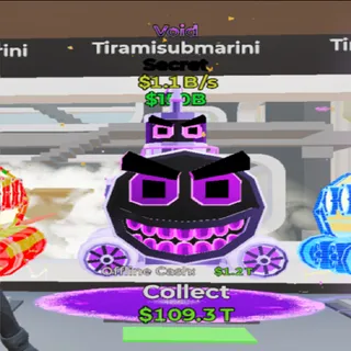 Tiramisubmarini Void -fortnite steal the brainrot