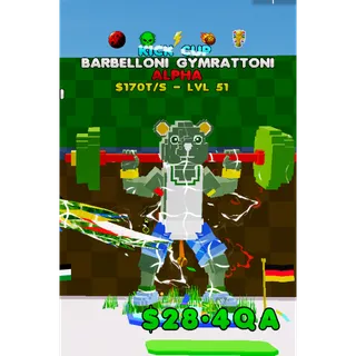 Barbelloni Gymrattoni Kick Cup 5 traits - KICK A LUCKY ROT
