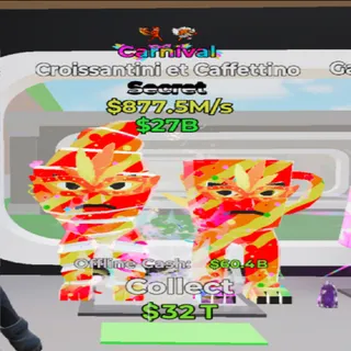 Croissantini et Caffettino Carnival 2 TRAITS- fortnite steal the brainrot