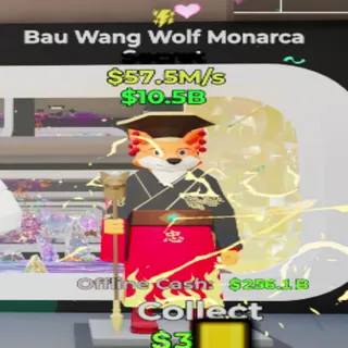 Bau Wang Wolf Monarca Defaut 1 Trait  - fortnite steal the brainrot