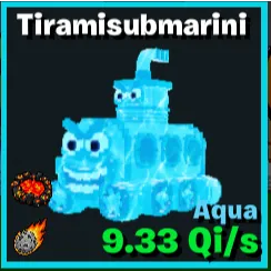 Tiramisubmarini AQUA 2 TRAITS 9Qi - GO UP FOR BRAINROTS