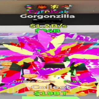 Gorgonzilla Carnival 4 TRAITS 1.2B/S - fortnite steal the brainrot
