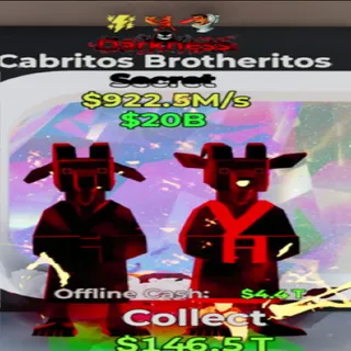 Cabritos Brotheritos Darkness 3 TRAITS  - fortnite steal the brainrot