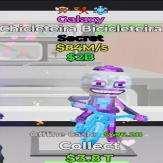 Chicleteira Bicicleteira Galaxy 3 TRAITS - STEAL THE BRAINROT