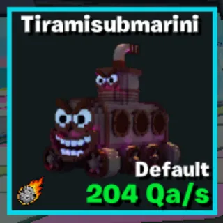 Tiramisubmarini 1 trait - GO UP FOR BRAINROT