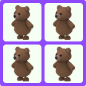 Bundle Adopt Me Brown Bear In Game Items Gameflip - roblox adopt me brown bear