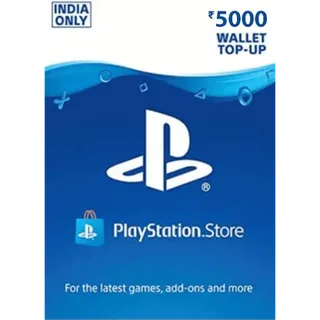 5000 INR PLAYSTATION CARD