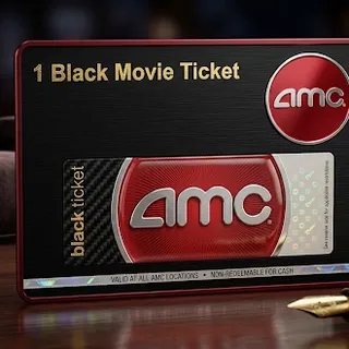 1 AMC BALCK TICKET USD