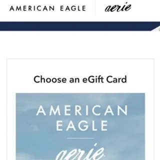 $50.00 USD American Eagle Gift Card (Ae.com)
