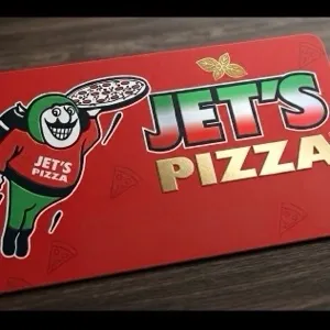 $50.00 USD Jet’s Pizza ( jetspizza. com)
