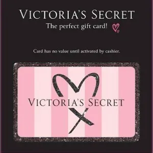 $100.00 USD victoriassecret gift card