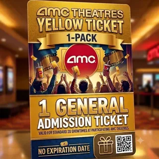 Amc yellow E-ticket 4 pack (x4)