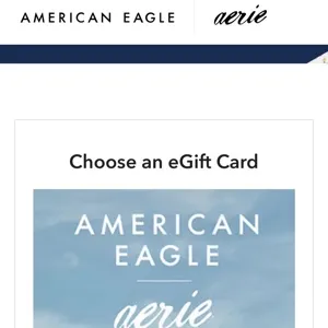 $100.00 USD American Eagle Gift Card (Ae.com)