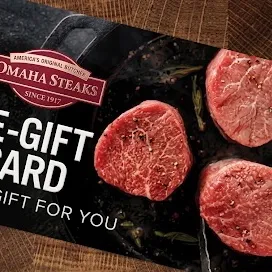 $100.00 USD Omahasteaks (omahasteaks.com) Gift Card