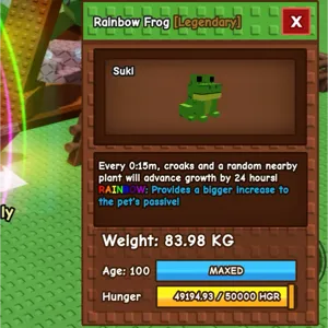 15 secrainbow green frog
