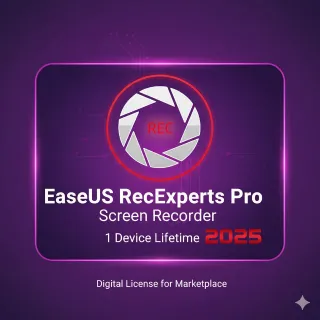 EaseUS RecExperts Pro Screen Recorder 1 Device Lifetime 2025