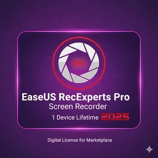 EaseUS RecExperts Pro Screen Recorder 1 Device Lifetime 2025