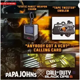 Black Ops 6 Papa Johns Items RARE UK