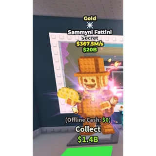 Gold Sammyni Fattini - 367.5M/s - Secret - Concert / Fast delivery!