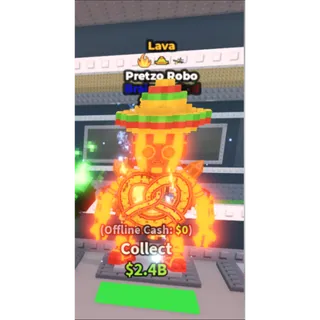Lava Pretzo Robo / SUPER RARE!! - 5.7M/s - Brainrot God - Fire - Sombrero - Bombardiro / Fast delivery!