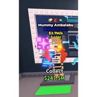 Mummy Ambalabu - 2.7M/s - Brainrot God - Taco - Crab - Glitch  / Fast delivery!