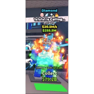 Diamond 1x1x1x1 is Calling... / RARE John Pork Mutation!!! - 20.5M/s - Secret - Is Calling - +3 / Fast delivery!