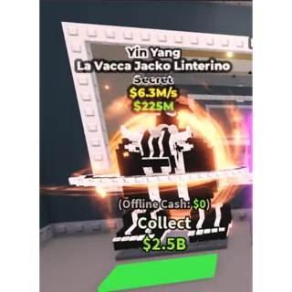 Yin Yang La Vacca Jacko Linterino - 6.3M/s - Secret / Fast delivery!