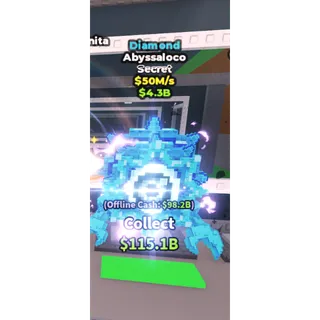 Diamond Abyssaloco - 50M/s - Secret / Fast delivery!
