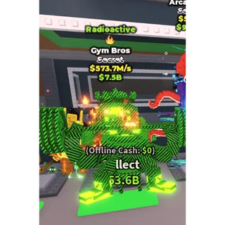Radioactive Gym Bros / ONLY 479 EXISTS!!! - 573.7M/s - Secret - Fire NU / Fast delivery!