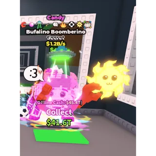 Candy Bufalino Boomberino / Super Rare SUN Pet trait!!! - 1.2B/s - Secret - 9 Traits 10M / Fast delivery!
