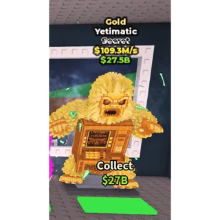 Gold Yetimatic - 109.3M/s - Secret M2X / Fast delivery!