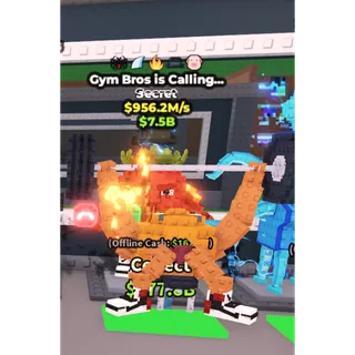 Gym Bros is Calling... / RARE John Pork Mutation!!! - 956.2M/s - Secret - Is Calling-Spider-Shark-Fire-Matteo / Fast delivery!