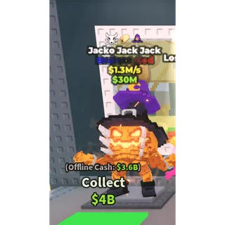 Jacko Jack Jack - 1.3M/s - Brainrot God - Extinct - Taco - Witch / Fast delivery!