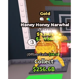 Gold Honey Honey Narwhal - 9.2M/s - Secret - :3 - Glitch M1X / Fast delivery!