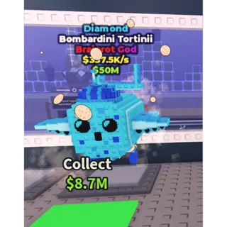 Diamond Bombardini Tortinii - 337.5K/s - Brainrot God 1M / Fast delivery!