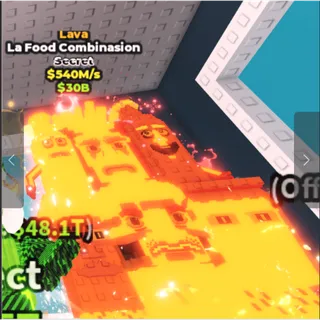 Lava La Food Combinasion / ONLY 54 EXIST!!! - 540M/s - Secret 6M / Fast Delivery!