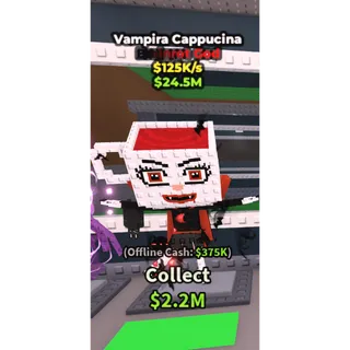 Vampira Cappucina - 125K/s - Brainrot God / Fast delivery!