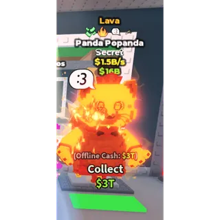 Lava Panda Popanda - 1.5B/s - Secret - Money - Fire - :3 - Bombardiro MX / Fast delivery!