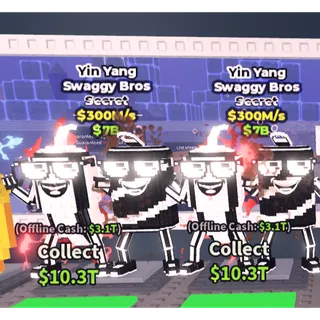 Yin Yang Swaggy Bros - 300M/s - Secret M1X / Fast delivery!