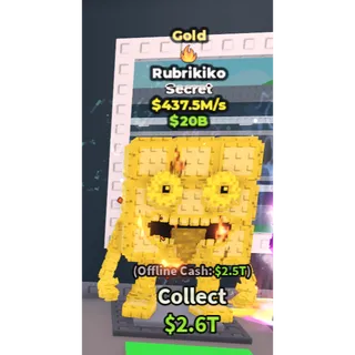 Gold Rubrikiko - 437.5M/s - Secret - Fire 10M / Fast delivery!