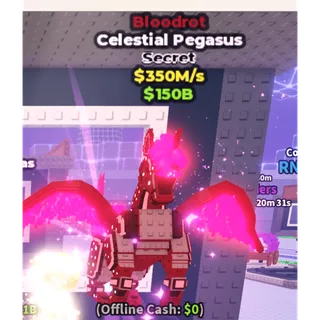 Bloodrot Celestial Pegasus / ONLY 60 EXIST!!! - 350M/s - Secret NU4 / Fast delivery!