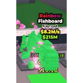 Rainbow Fishboard - 8.2M/s - Secret / Fast delivery!